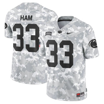 Personalized PSU 2026 Salute to Service Vapor Limited Jersey - Arctic Camo - Jack Ham Stitched