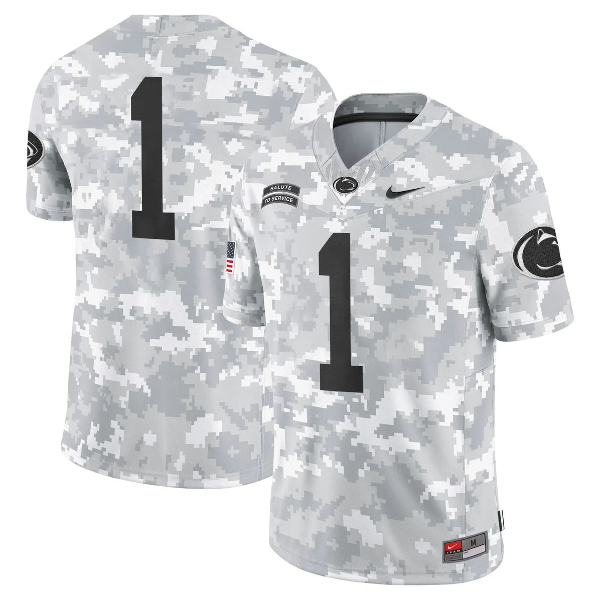 Personalized PSU 2026 Salute to Service Vapor Limited Jersey - Arctic Camo - Team Stitched