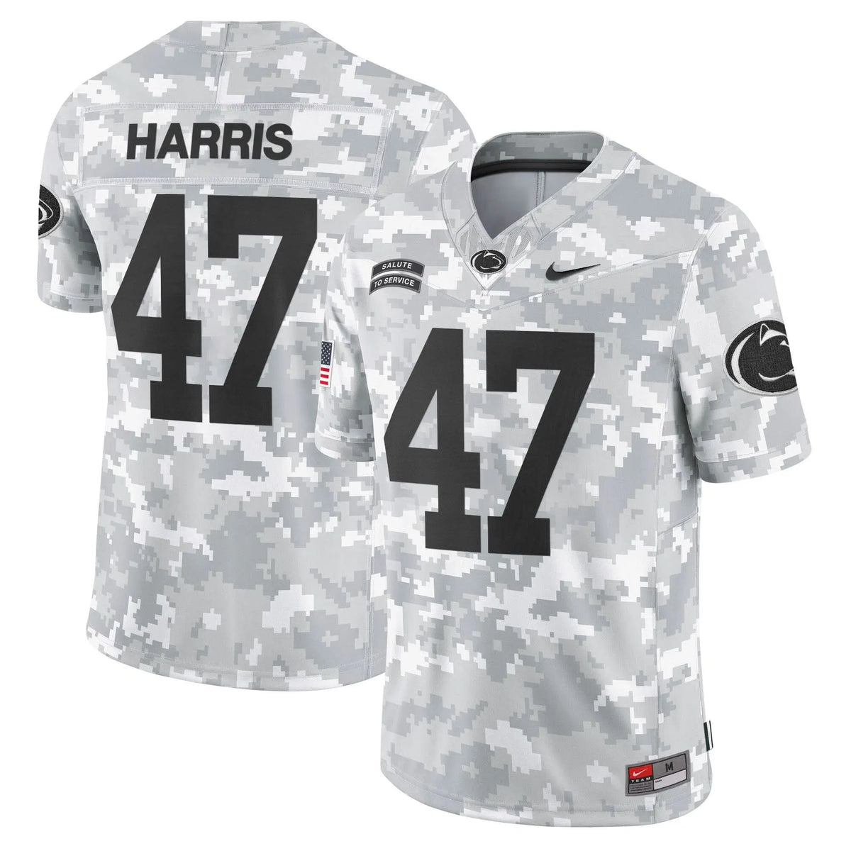Personalized PSU 2026 Salute to Service Vapor Limited Jersey - Arctic Camo - Kamala Harris Stitched