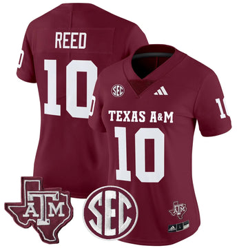 Personalized Women's Aggies 2026 Vapor Limited Jersey - Stitched - Maroon / Marcel Reed Stitched