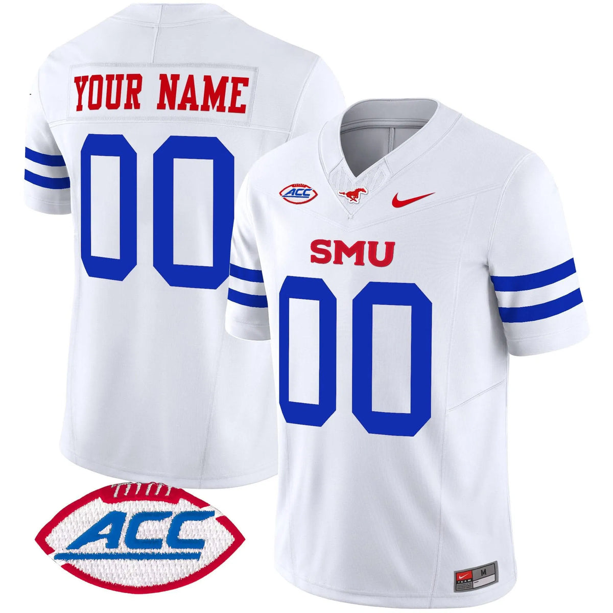 Personalized SMU 2026 Vapor Limited Custom Jersey - Stitched - Ice White Stitched