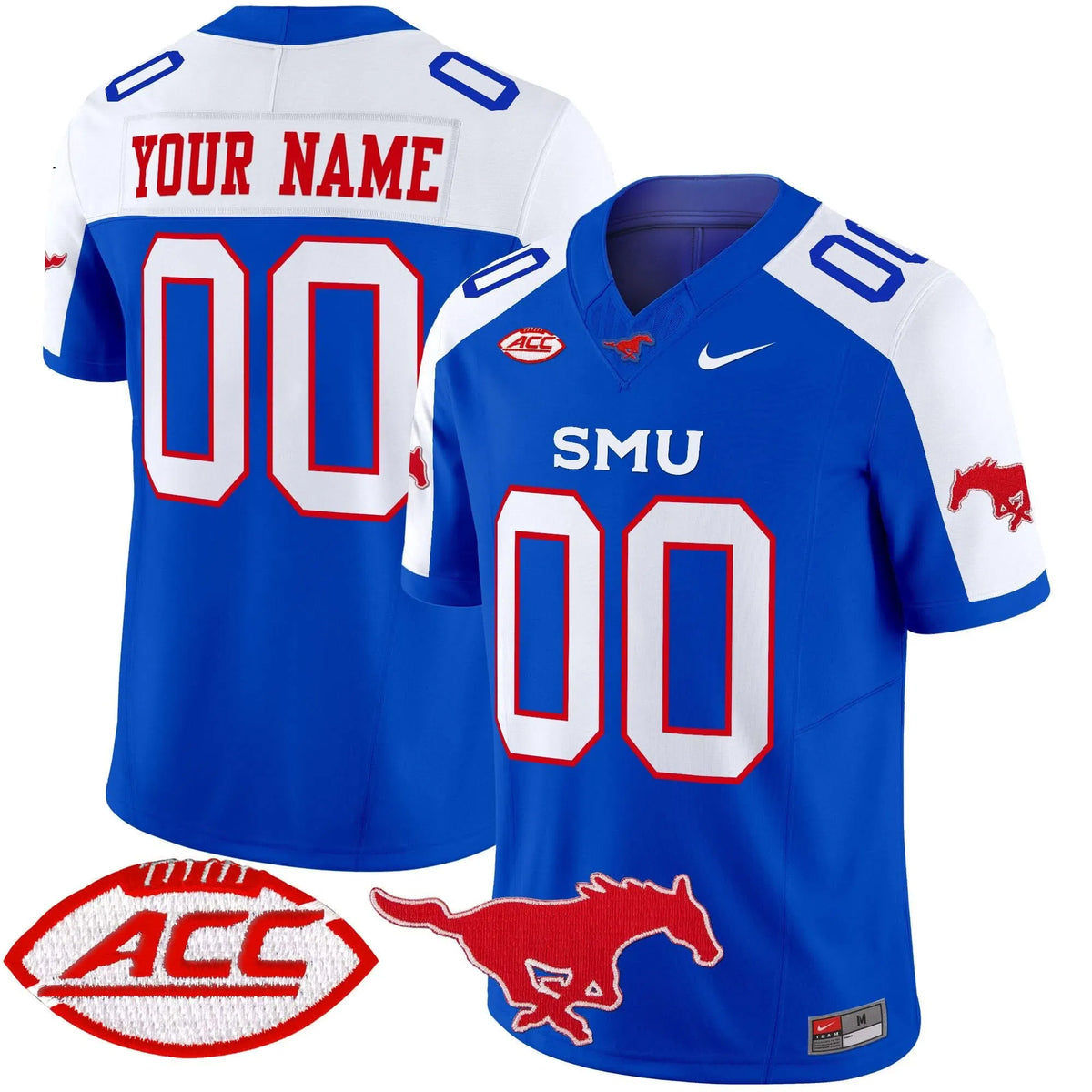 Personalized SMU 2026 Vapor Limited Custom Jersey - Stitched - Blue Alternate Stitched
