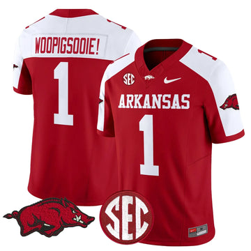 Personalized AR Vapor Limited Jersey - Cardinal Alternate / Woo Pig Sooie Stitched