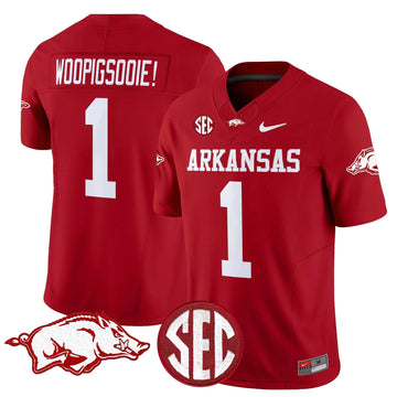Personalized AR Vapor Limited Jersey - Cardinal / Woo Pig Sooie Stitched