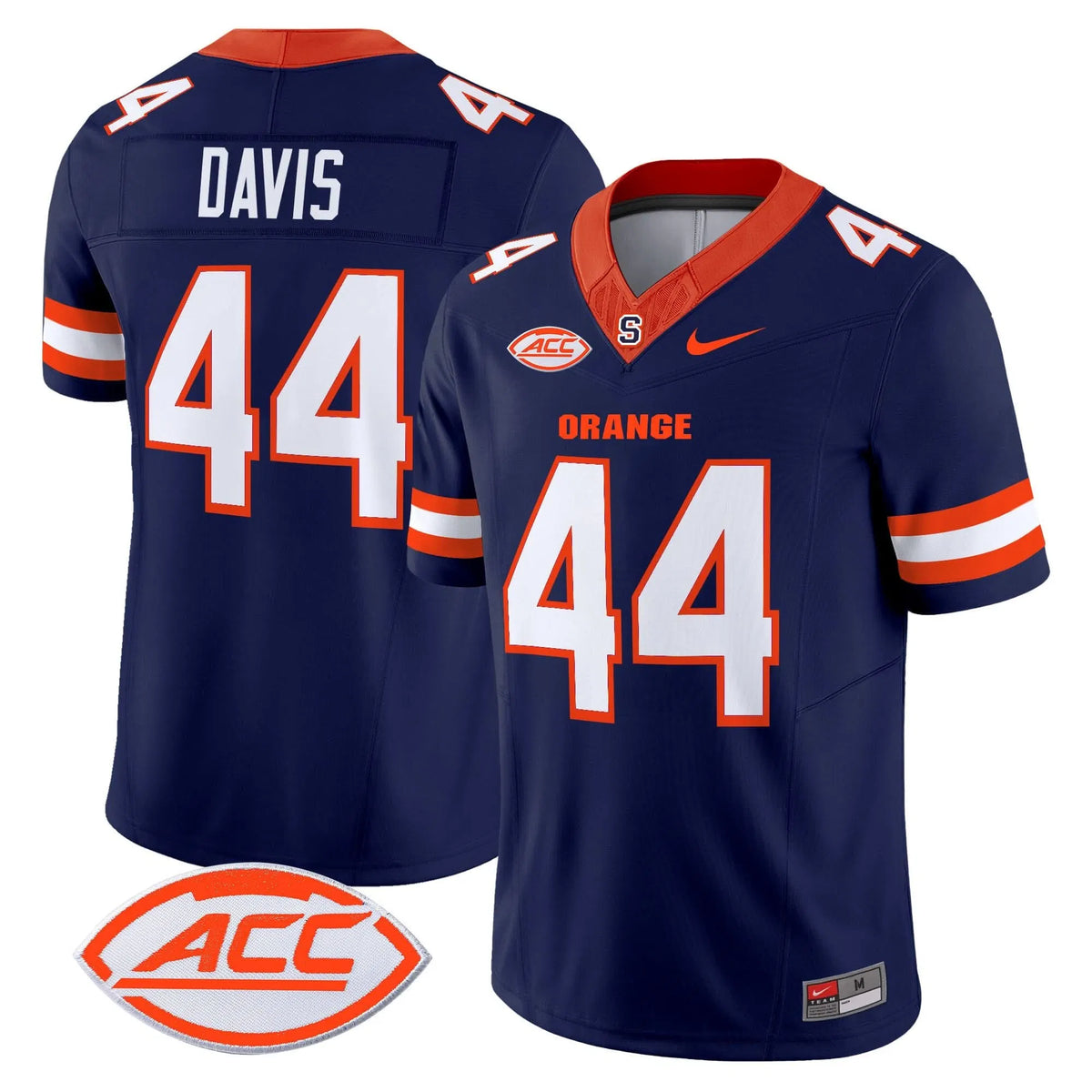 Personalized Syracuse Orange 2026 Vapor Limited Jersey - Navy / Ernie Davis Stitched