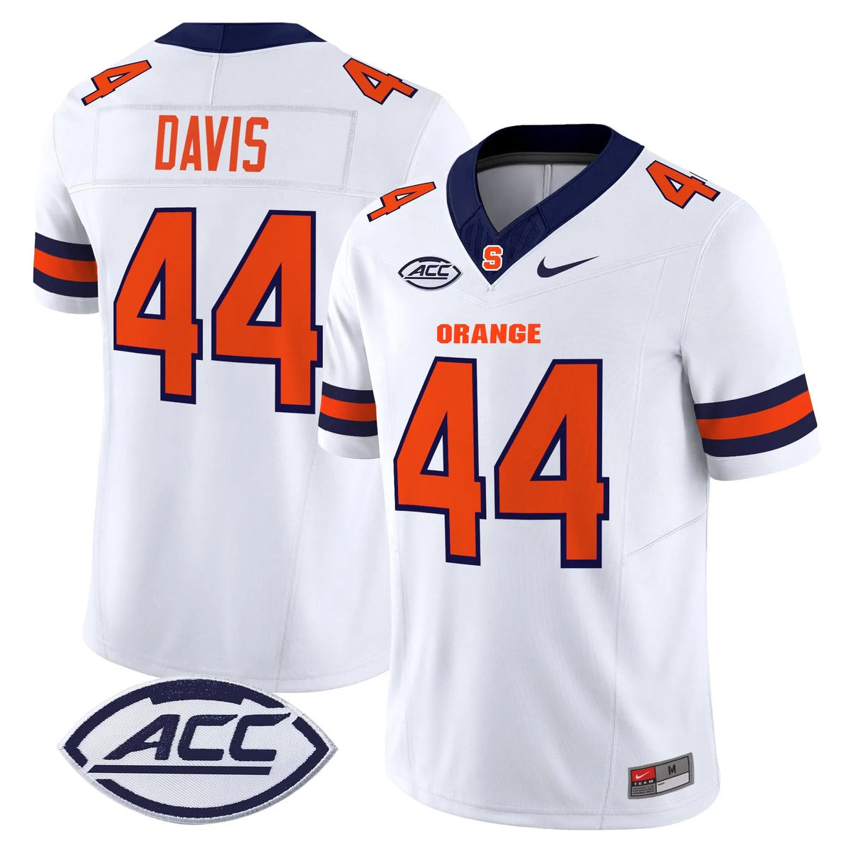 Personalized Syracuse Orange 2026 Vapor Limited Jersey - White / Ernie Davis Stitched