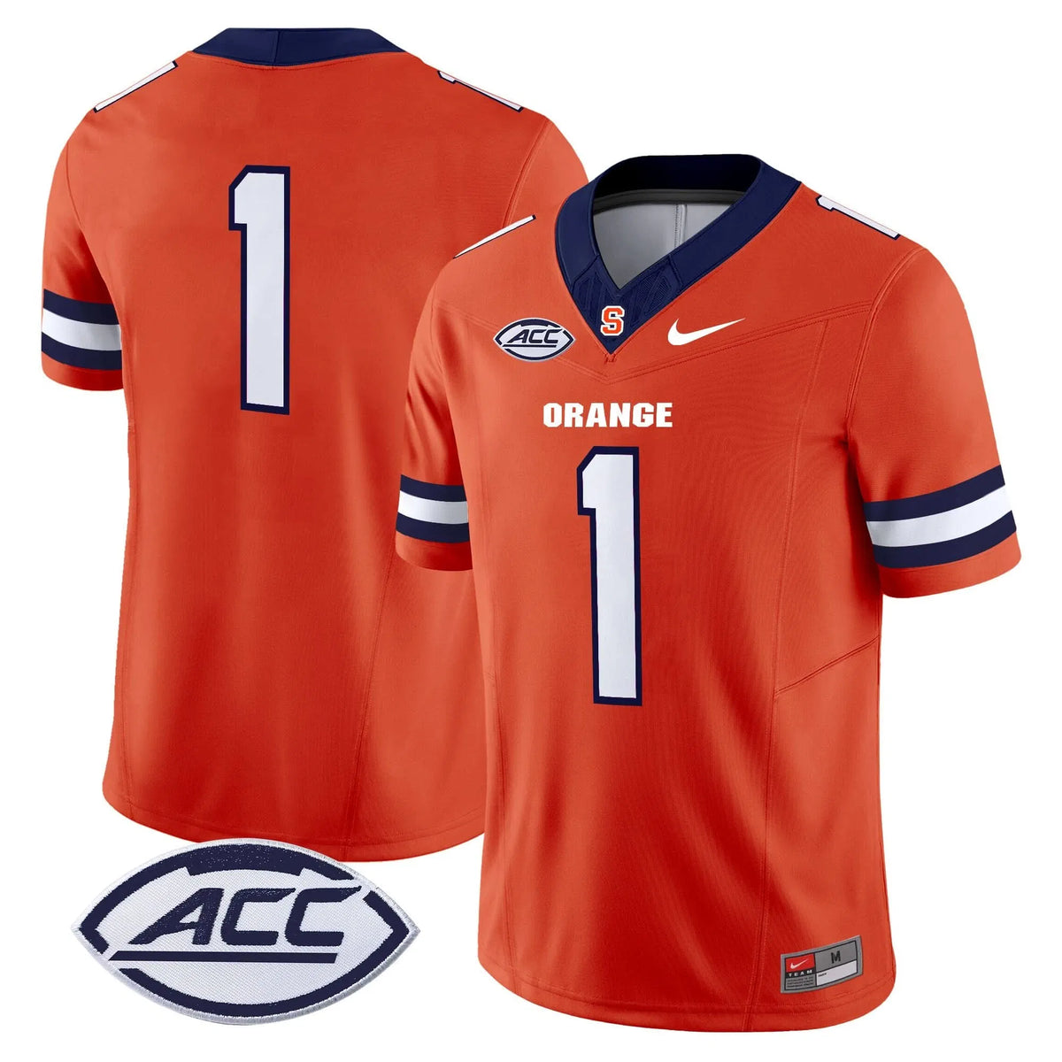 Personalized Syracuse Orange 2026 Vapor Limited Jersey - Orange / #1 Team Stitched