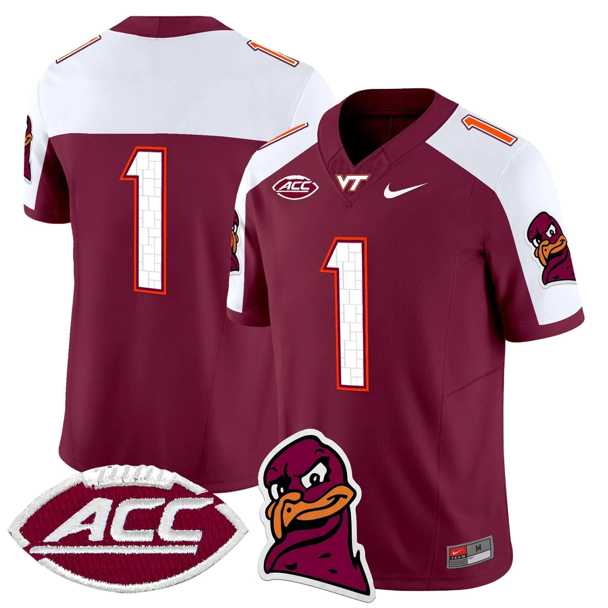 Personalized VTH 2026 Vapor Limited Jersey - Maroon Alternate / #1 Team Stitched