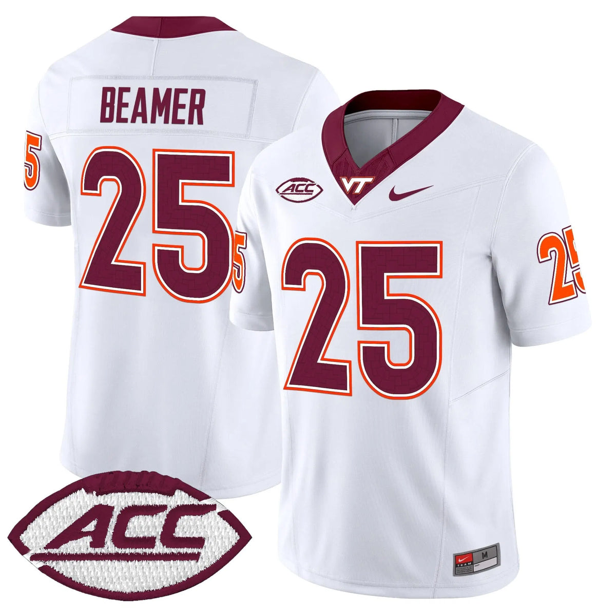 Personalized VTH 2026 Vapor Limited Jersey - White / Frank Beamer Stitched