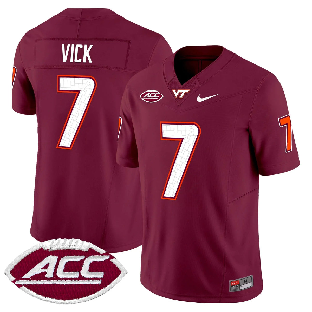 Personalized VTH 2026 Vapor Limited Jersey - Maroon / Michael Vick Stitched