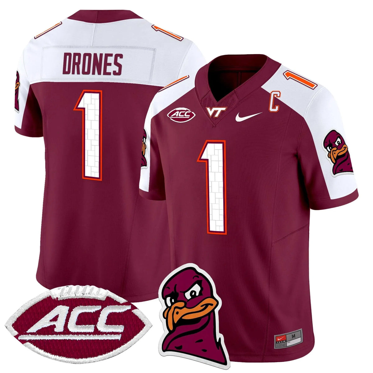 Personalized VTH 2026 Vapor Limited Jersey - Maroon Alternate / Kyron Drones Stitched