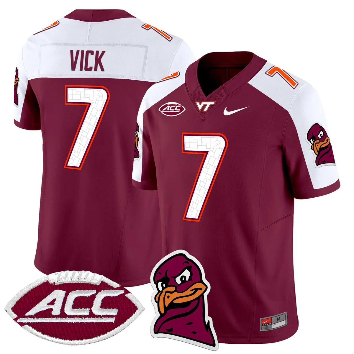 Personalized VTH 2026 Vapor Limited Jersey - Maroon Alternate / Michael Vick Stitched