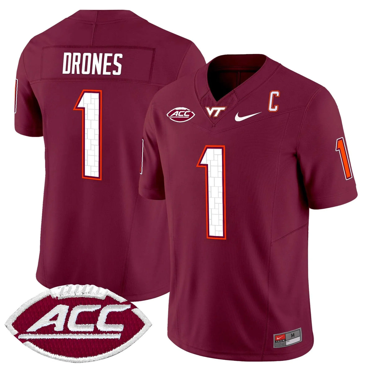 Personalized VTH 2026 Vapor Limited Jersey - Maroon / Kyron Drones Stitched