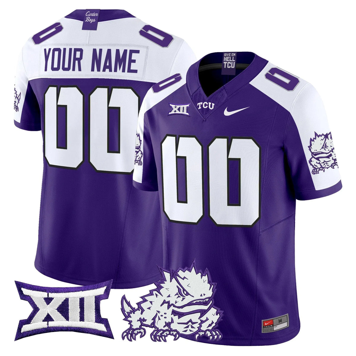 Personalized TCU Horned Frogs 2026 Vapor Limited Custom Jersey - Purple Alternate Stitched