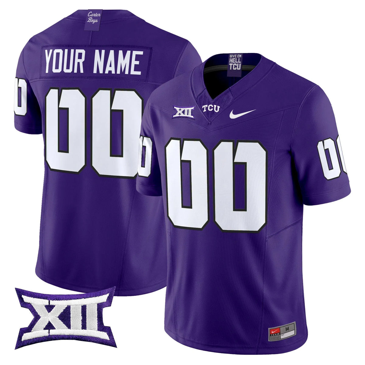 Personalized TCU Horned Frogs 2026 Vapor Limited Custom Jersey - Purple Stitched