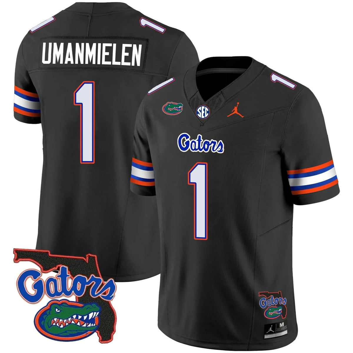 Personalized FG 2023 Vapor Limited Jersey - Florida Map - Black / Princely Umanmielen Stitched