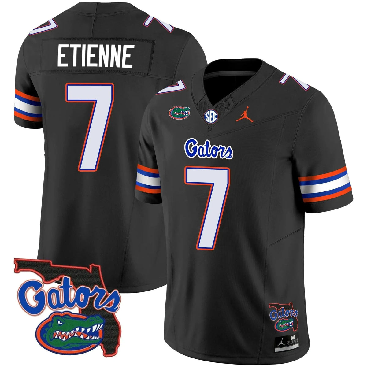 Personalized FG 2023 Vapor Limited Jersey - Florida Map - Black / Trevor Etienne Stitched
