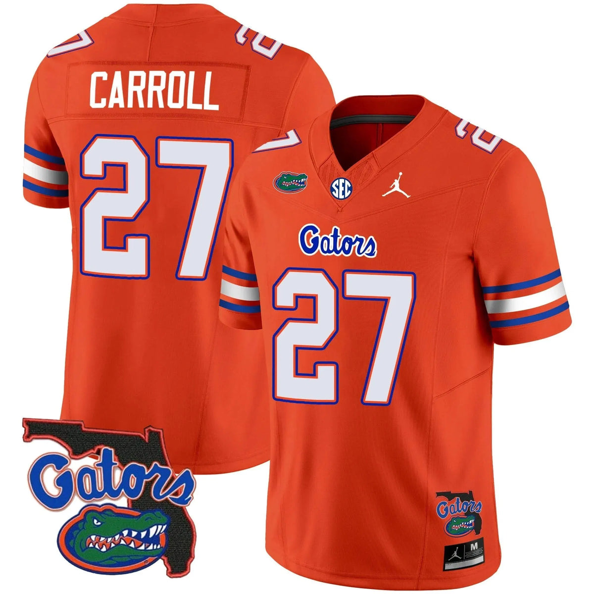 Personalized FG 2023 Vapor Limited Jersey - Florida Map - Orange / Cam Carroll Stitched