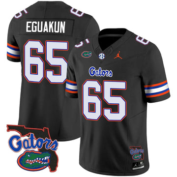 Personalized FG 2023 Vapor Limited Jersey - Florida Map - Black / Kingsley Eguakun Stitched