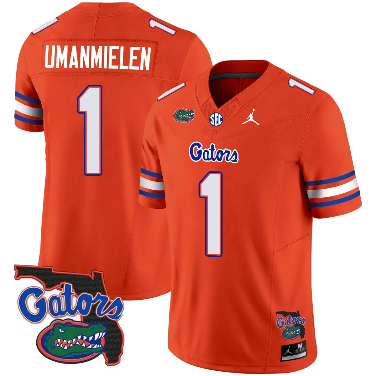Personalized FG 2023 Vapor Limited Jersey - Florida Map - Orange / Princely Umanmielen Stitched