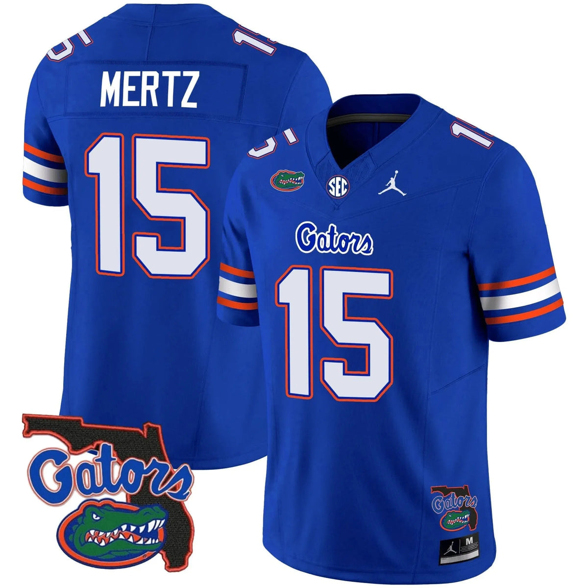 Personalized FG 2023 Vapor Limited Jersey - Florida Map - Royal / Graham Mertz Stitched
