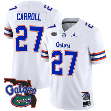 Personalized FG 2023 Vapor Limited Jersey - Florida Map - White / Cam Carroll Stitched