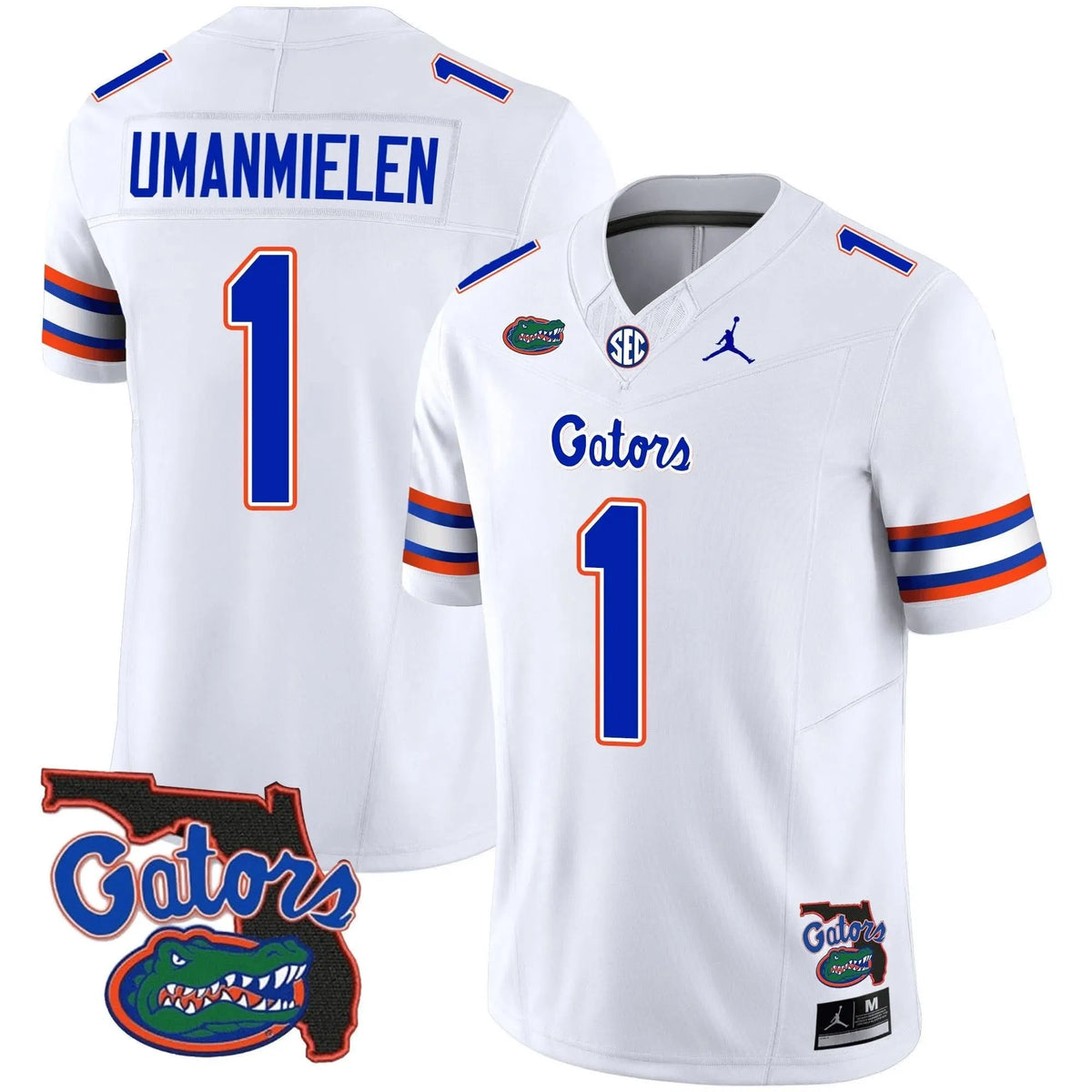 Personalized FG 2023 Vapor Limited Jersey - Florida Map - White / Princely Umanmielen Stitched