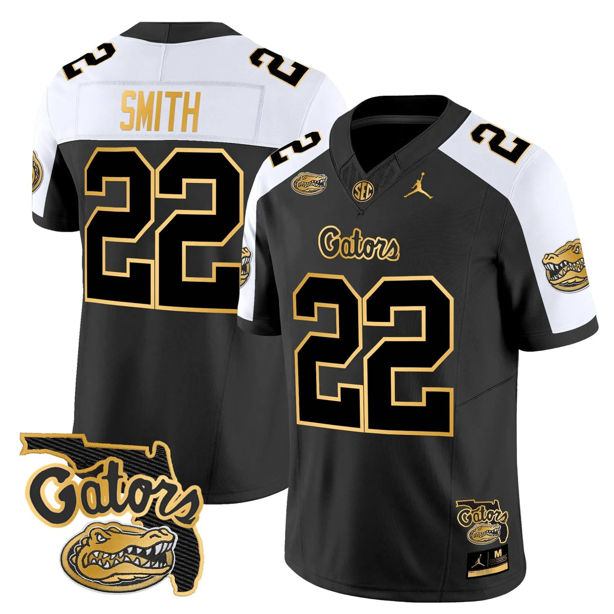 Personalized FG 2026 Florida Patch Gold Vapor Limited Jersey - Alternate / Emmitt Smith Stitched