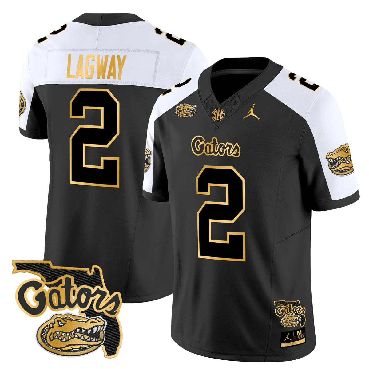 Personalized FG 2026 Florida Patch Gold Vapor Limited Jersey - Alternate / DJ Lagway Stitched