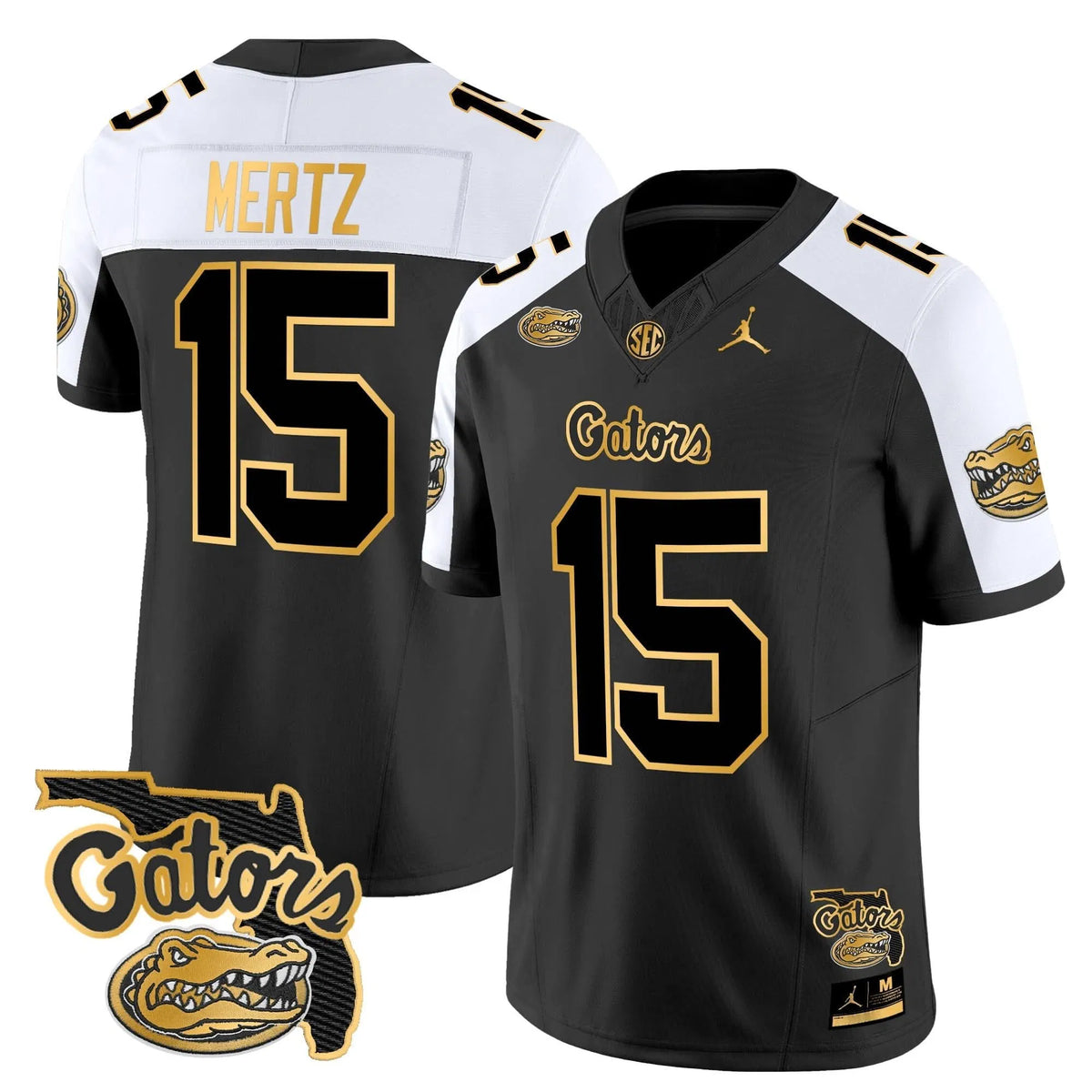 Personalized FG 2026 Florida Patch Gold Vapor Limited Jersey - Alternate / Graham Mertz Stitched