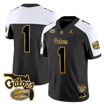 Personalized FG 2026 Florida Patch Gold Vapor Limited Jersey - Alternate / #1 Team Stitched
