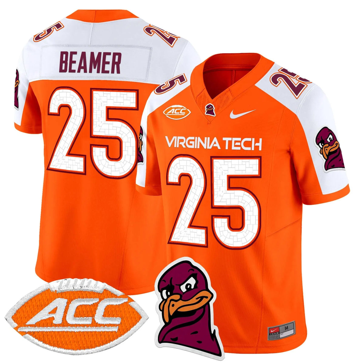 Personalized VTH 2026 Vapor Limited Jersey - Orange Alternate / Frank Beamer Stitched