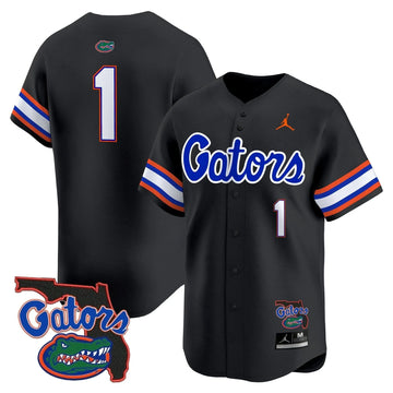 Personalized FG 2026 Florida Patch Vapor Baseball Jersey - Stitched - Black / #1 Team Stitched