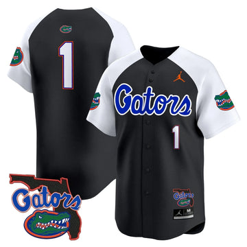 Personalized FG 2026 Florida Patch Vapor Baseball Jersey - Stitched - Black Alternate / #1 Team Stitched