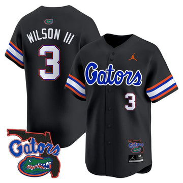 Personalized FG 2026 Florida Patch Vapor Baseball Jersey - Stitched - Black / Eugene Wilson III Stitched