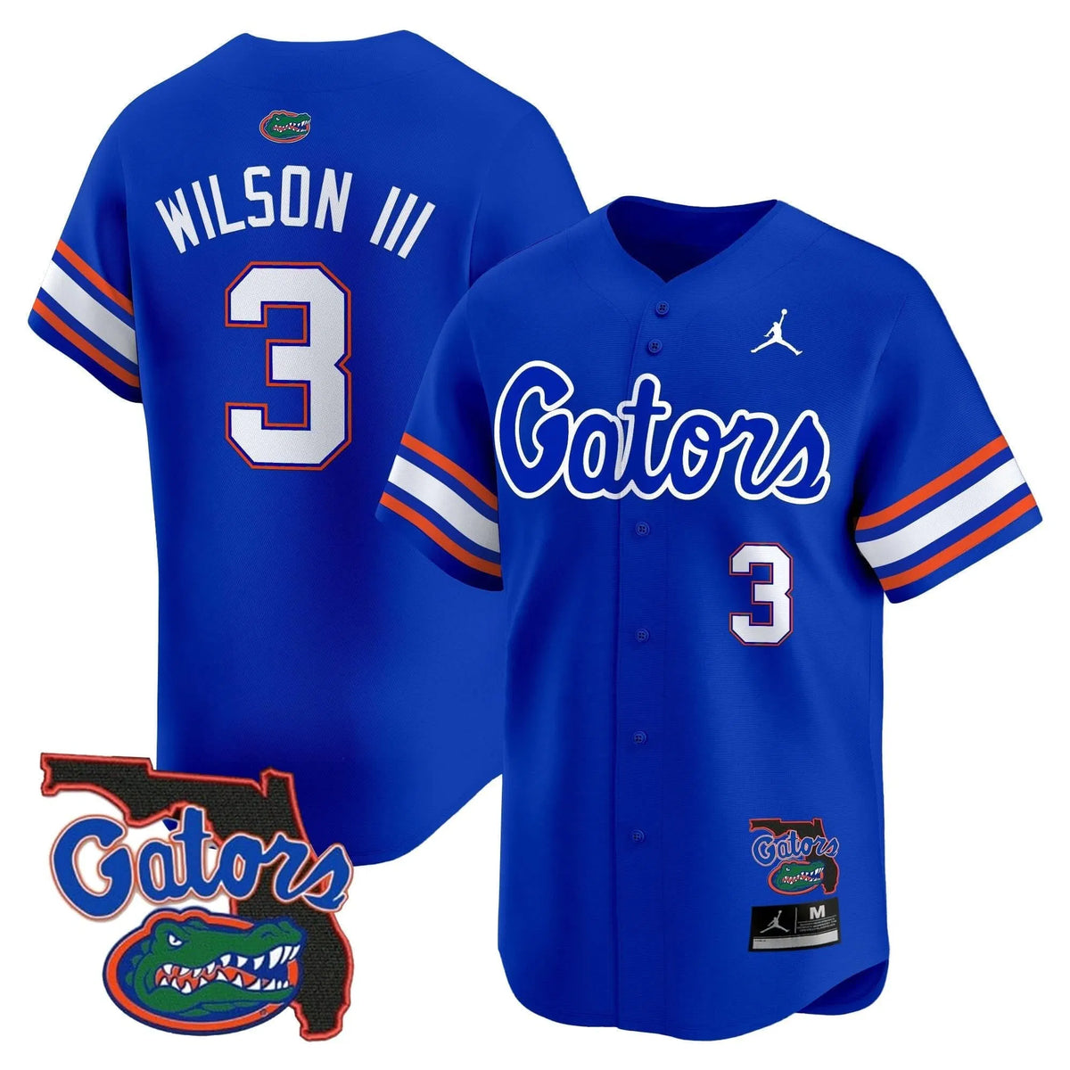 Personalized FG 2026 Florida Patch Vapor Baseball Jersey - Stitched - Royal / Eugene Wilson III Stitched