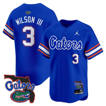 Personalized FG 2026 Florida Patch Vapor Baseball Jersey - Stitched - Royal / Eugene Wilson III Stitched
