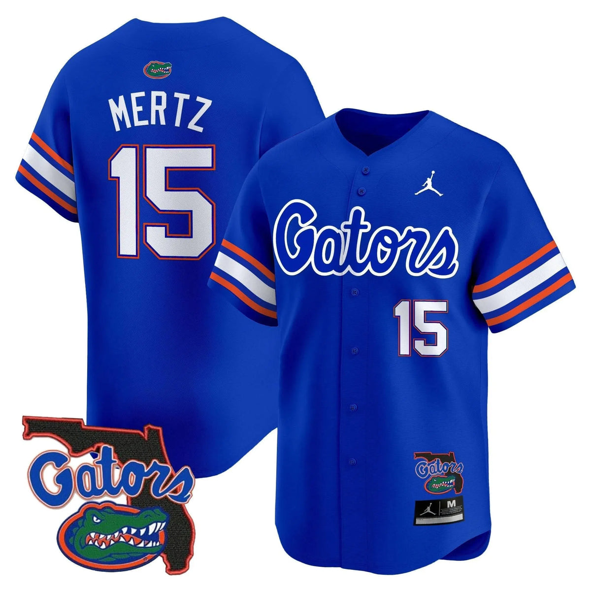 Personalized FG 2026 Florida Patch Vapor Baseball Jersey - Stitched - Royal / Graham Mertz Stitched