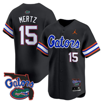 Personalized FG 2026 Florida Patch Vapor Baseball Jersey - Stitched - Black / Graham Mertz Stitched