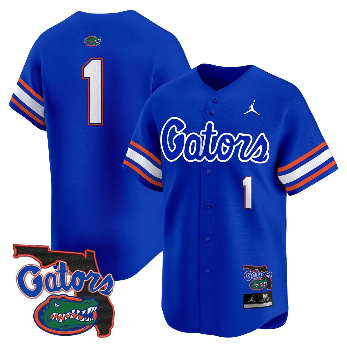 Personalized FG 2026 Florida Patch Vapor Baseball Jersey - Stitched - Royal / #1 Team Stitched
