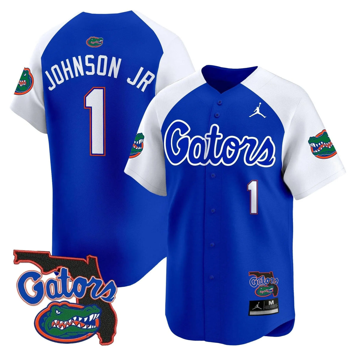 Personalized FG 2026 Florida Patch Vapor Baseball Jersey - Stitched - Royal Alternate / Montrell Johnson Jr. Stitched