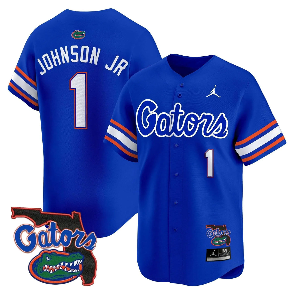 Personalized FG 2026 Florida Patch Vapor Baseball Jersey - Stitched - Royal / Montrell Johnson Jr. Stitched