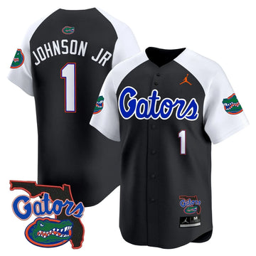 Personalized FG 2026 Florida Patch Vapor Baseball Jersey - Stitched - Black Alternate / Montrell Johnson Jr. Stitched