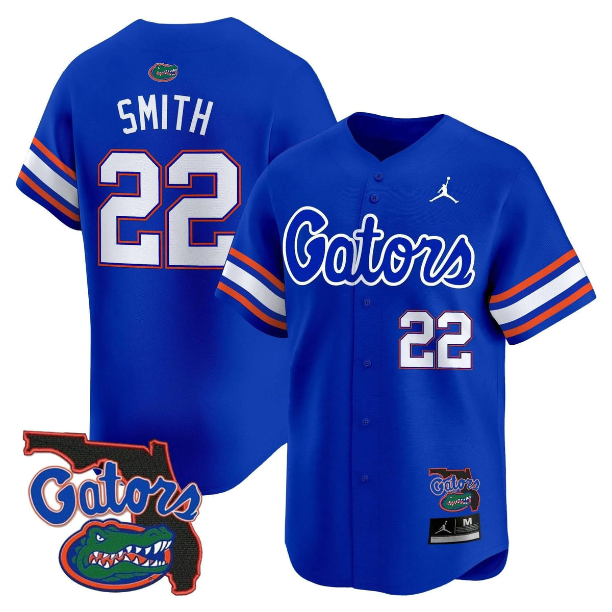 Personalized FG 2026 Florida Patch Vapor Baseball Jersey - Stitched - Royal / Emmitt Smith Stitched