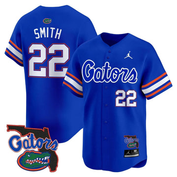 Personalized FG 2026 Florida Patch Vapor Baseball Jersey - Stitched - Royal / Emmitt Smith Stitched