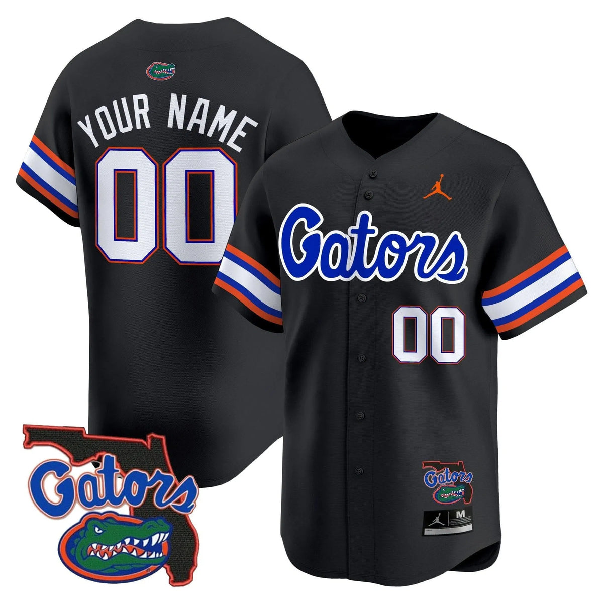 Personalized FG 2026 Florida Patch Vapor Baseball Custom Jersey - Stitched - Black Stitched
