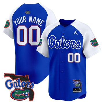 Personalized FG 2026 Florida Patch Vapor Baseball Custom Jersey - Stitched - Royal Alternate Stitched