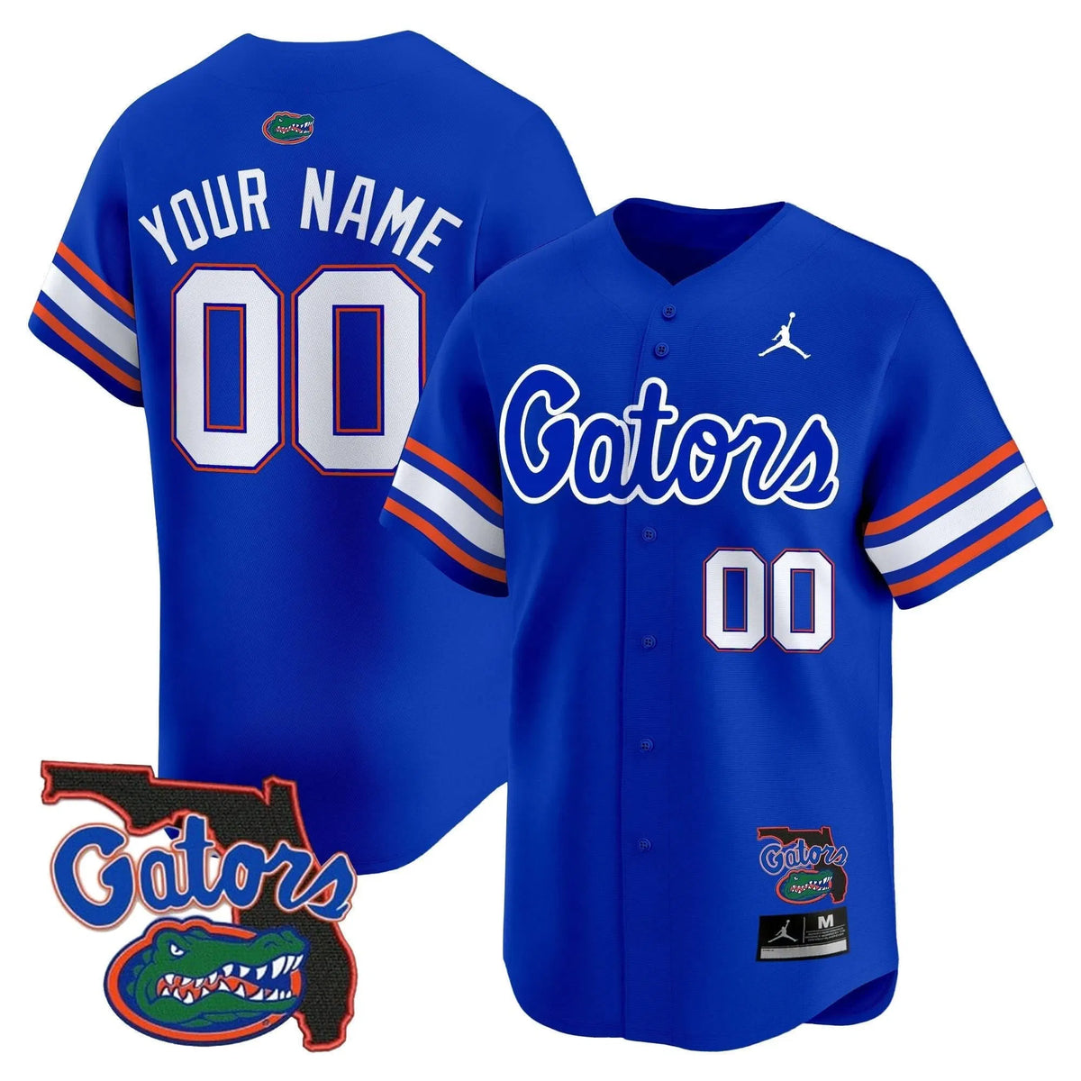 Personalized FG 2026 Florida Patch Vapor Baseball Custom Jersey - Stitched - Royal Stitched