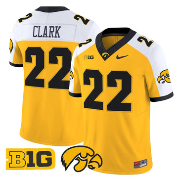 Personalized Iowa Hawkeyes 2026 Vapor Limited Jersey - Gold Alternate / Caitlin Clark Stitched