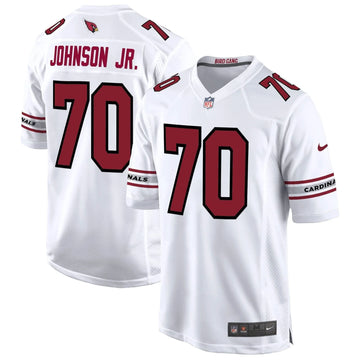 Personalized AC 2026 Game Jersey - White / Paris Johnson Jr. Stitched